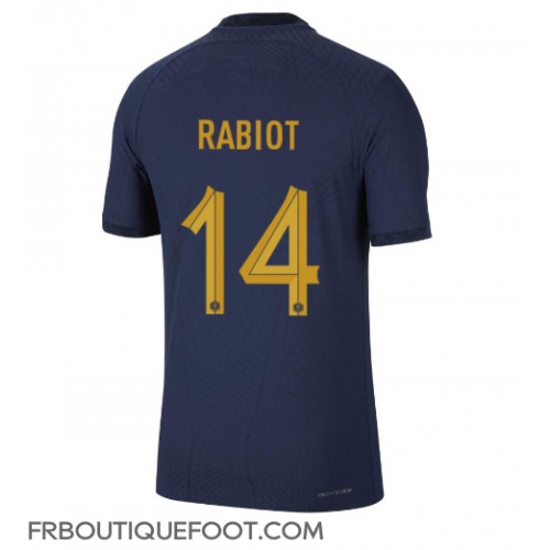 Maillot de foot France Adrien Rabiot #14 Domicile vêtements Monde 2022 Manches Courtes